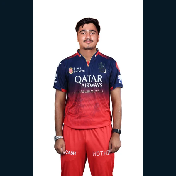 Satvik Deswal portrait in Verified professional cricket playing shirt