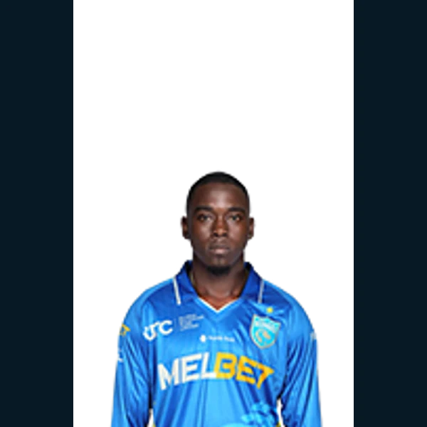 Amari Goodridge portrait in Official Saint Lucia Kings squad shirt