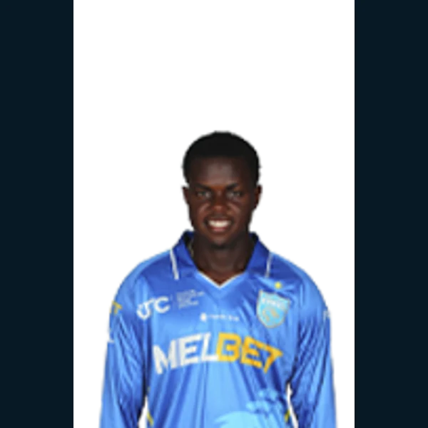 Keon Gaston portrait in Official Saint Lucia Kings squad shirt