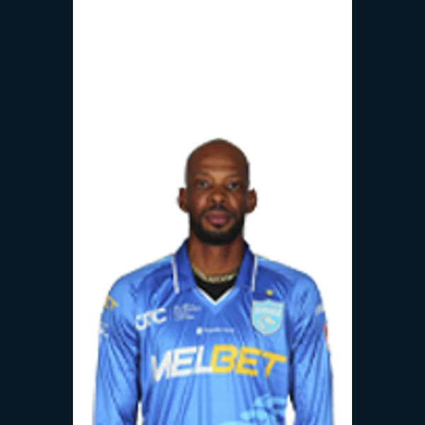 Roston Chase portrait in Official Saint Lucia Kings squad shirt
