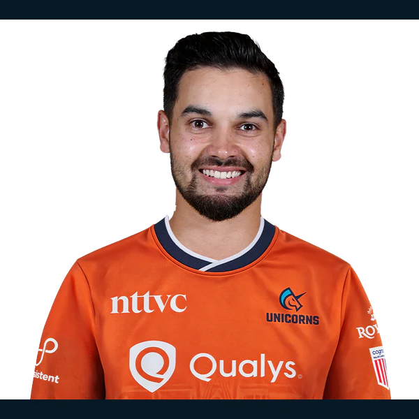 Stephen Wiig portrait in Official San Francisco Unicorns squad shirt