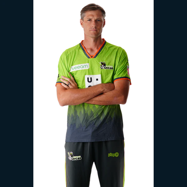 Cameron Gannon portrait in Official Seattle Orcas 2026 squad shirt