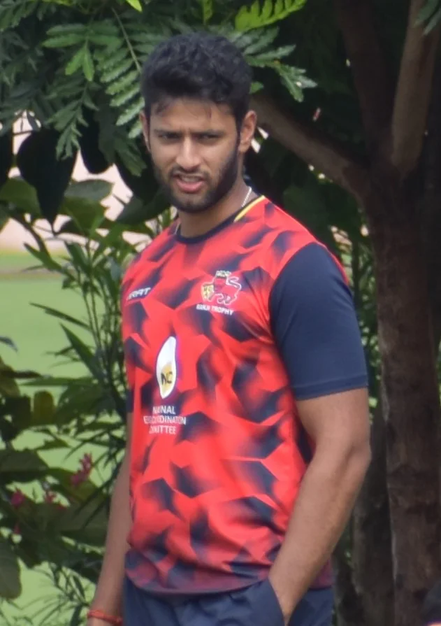 Shivam Dube during the 2019-20 Vijay Hazare Trophy