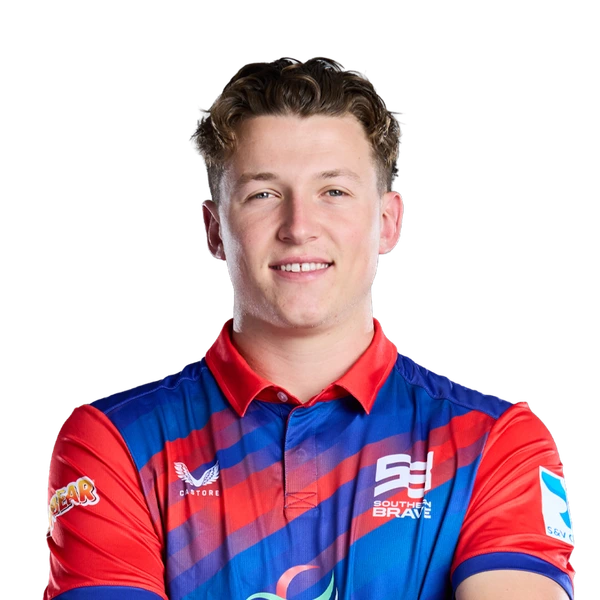 Ben McKinney portrait in Official Southern Brave 2026 squad shirt