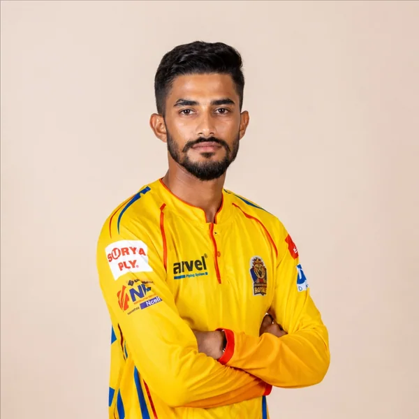 Ishan Pandey portrait in Official Sudur Paschim Royals Season 2 squad shirt
