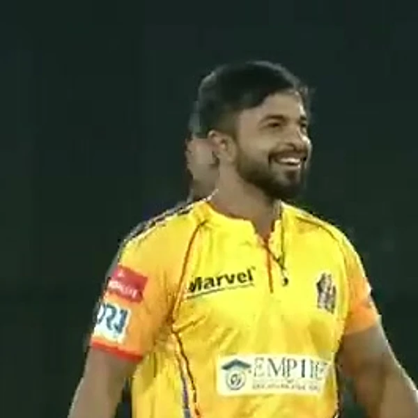 Puneet Mehra portrait in Official Sudur Paschim Royals match shirt