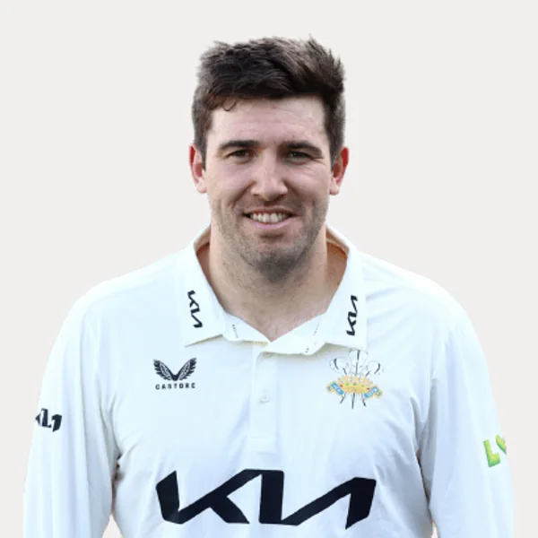 Jamie Overton portrait in Official Surrey squad shirt