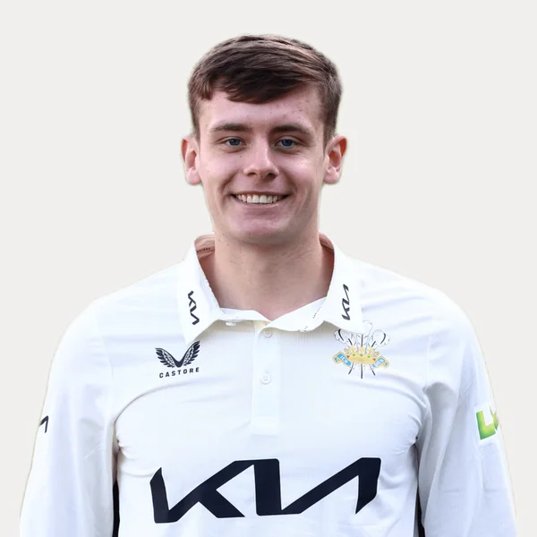 Jamie Smith portrait in Official Surrey squad shirt