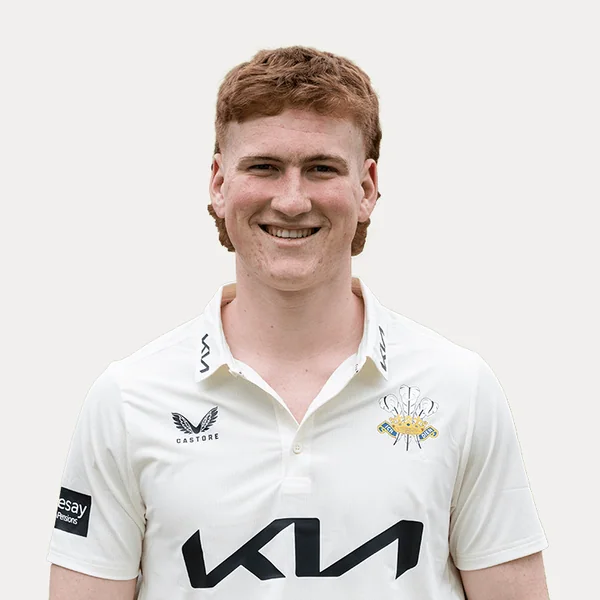 Ollie Sykes portrait in Official Surrey squad shirt