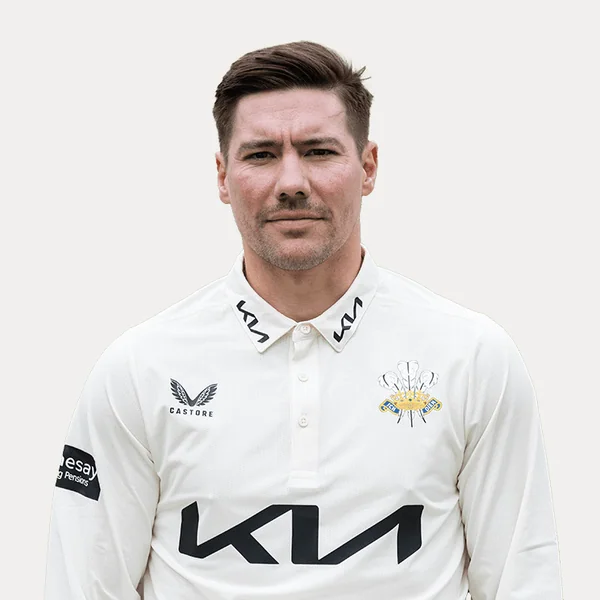 Rory Burns portrait in Official Surrey squad shirt