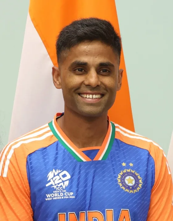 Suryakumar Yadav in an India cricket shirt Suryakumar Yadav in an India cricket shirt