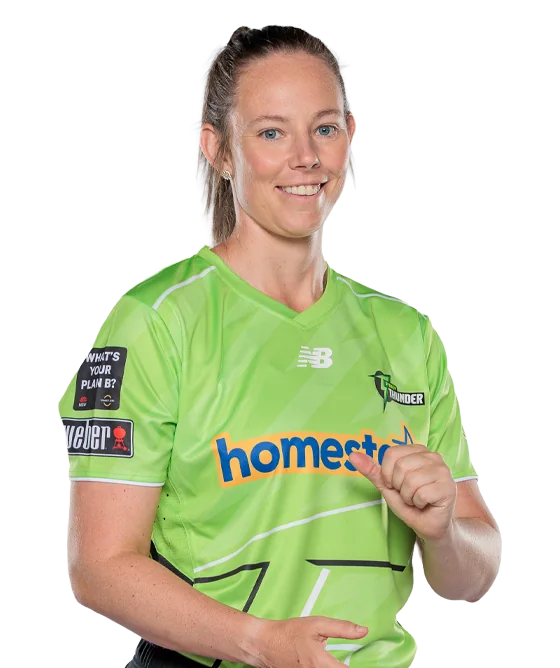 Sam Bates portrait in Official Sydney Thunder WBBL squad shirt