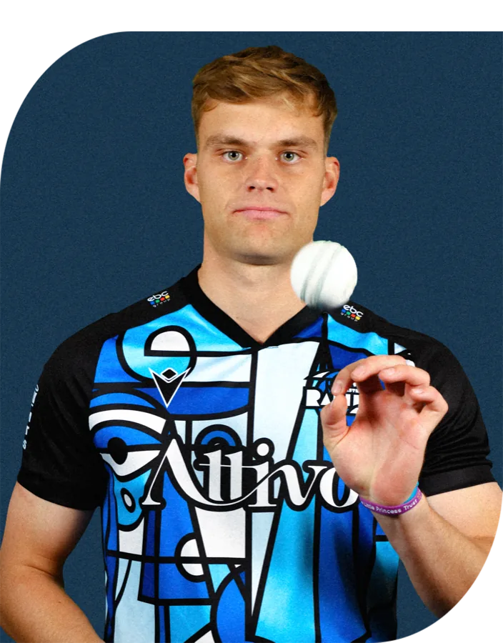 Ben Gibbon portrait in Official Worcestershire 2026 men's squad portrait