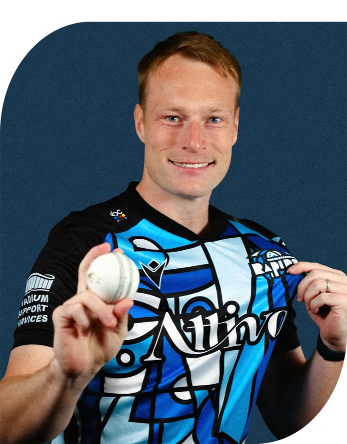 Matthew Waite portrait in Official Worcestershire 2026 men's squad portrait